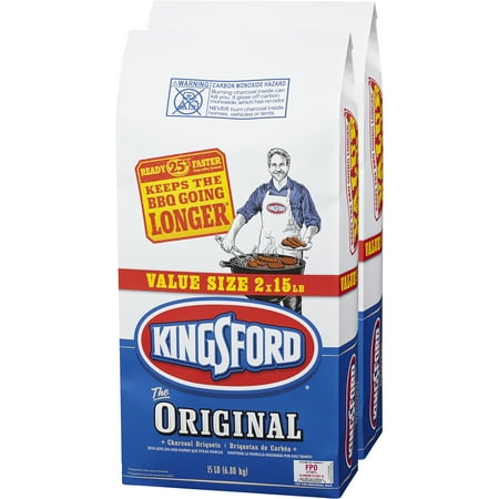Kingsford Original Charcoal Briquets, 15 lbs, 2 ct