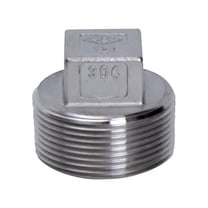 Smith Cooper 4809869 1.25 in. Thread Stainless Steel Square Head Plug