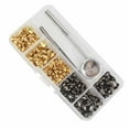 thumbnail image 5 of Botones a presión de Metal Cateissary 120x para accesorios de ropa de costura DIY oro y negro, 5 of 5