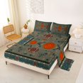 thumbnail image 2 of jejeloiu Retro Bohemian Queen Sheets For Men Women,Retro Mandala Queen Sheet Sets,Sage Green,4-Piece,1 Flat Sheet, 1 Fitted Sheet and 2 Pillowcases, 2 of 6