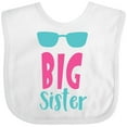 thumbnail image 3 of Inktastic Big Sister, Older Sister, Sunglasses, Sibling Girls Baby Bib, 3 of 4