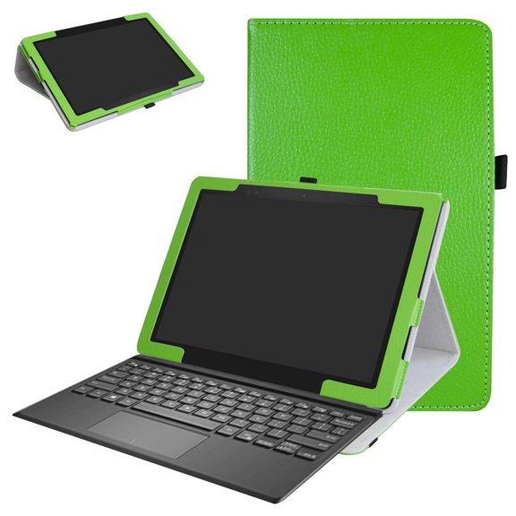 Labanema 12.3" Dell Latitude 5285 Case, PU Leather Folio Stand Protective Case, Cover for 12.3" Dell Latitude 5285 (Green)