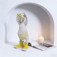 thumbnail image 5 of Beach Style Striped Heart Duck Resin Ornament, Creative Minimalist Home Decor, Cute Hand-Painted Smooth Resin Figurine, Playful Desktop Shelf Accent Piece, Perfect Beach Lover Gift Home Decor, 5 of 9