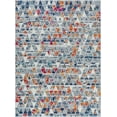 thumbnail image 2 of Well Woven Keyla Light Blue & Grey Area Rug 7'10" x 9'10" Triangle Geometric, 2 of 7