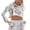 A-Silver, variant on Tiweut Hoodies for Women Glossy Letter Cropped Long Sleeve Pullover Oversized Streetwear Blouse