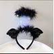 thumbnail image 2 of Paquete de 2 diademas de ángel con halo de luz LED, diadema de plumas, diadema de ángel con halo para Navidad, disfraces de ángel con luz LED, 2 of 5