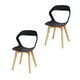 thumbnail image 1 of Set de Sillas Mundo In Moura 2 Sillas para Comedor Sala Moderna Negra, 1 of 8