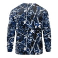 thumbnail image 5 of ASDFVBKG Mens Outdoor Casual Waffle Knit Shirt, Camo Maple Leaf Pattern Crew Neck Long Sleeve Pullover Navy 4XL, 5 of 5