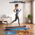 thumbnail image 2 of Walking Pad with 8% Manual Incline & Vibration Modes, 2.5HP Under Desk Treadmill for Home Office, 300 lbs Capacity Portable Treadmill with Remote Control & LED Display, Ultra Quiet Space-Saving, 2 of 6