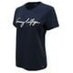 thumbnail image 3 of Camiseta Tommy Hilfiger para mujer con cuello redondo, color azul marino, talla M, 3 of 3