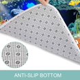 thumbnail image 4 of Bathroom Rug Non-Slip Flannel Microfiber Bath Mat Underwater World Dolphin with Water Resistant Rubber Back Anti-Slip for Bath Room Tub Shower 2'x6'…, 4 of 6
