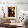 thumbnail image 6 of Diamond Art Kits for Adults - 5d Colorful Feathered Headdress Portrait Diamond Painting for Adults, Diamond Art for Adults Beginners, Diamond Painting Kits for Adults for Home Wall Decor, 6 of 7