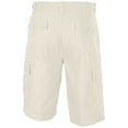 thumbnail image 3 of Men's Casual Twill Cargo Shorts with Belt, 3 of 4