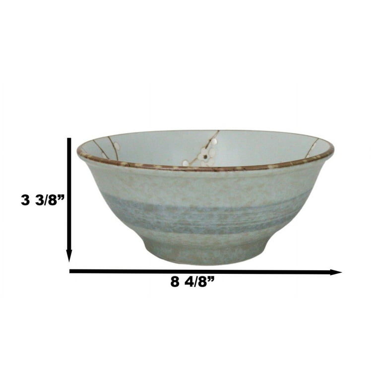 Set Of 4 Japan Made Sakura Cherry Blossoms Porcelain Ramen Soup