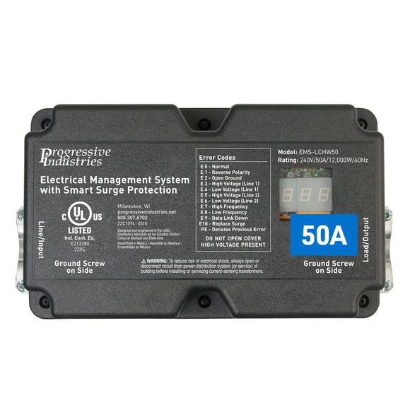 Protector contra sobretensiones para RV Progressive Industries EMS-LCHW50 de 50 A