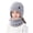 Grey, variant on Enyan Kids Winter Hat Unisex Boys Girls Warm Thick Fleece Lined Knit Beanie with Earflaps