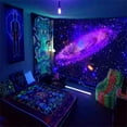 thumbnail image 1 of Innerwin Blacklight Wall Hanging Bohemian Bedspread Trippy Hippie Tapestry Psychedelic Dorm Room Tree Of Life Decor Blanket Bedroom 13 200*150cm/79"x59", 1 of 1