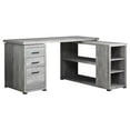 thumbnail image 3 of Monarch Specialties Computer Desk, Home Office, Corner, Left, Right Set-up, Storage Drawers, L Shape, Work, Laptop, Laminate, Grey, Contemporary, Modern, 3 of 3