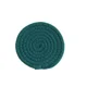 thumbnail image 1 of Xiao Hua Juego de 4 posavasos de algodón resistentes al calor para proteger la mesa, de 10 cm, color verde oscuro., 1 of 5
