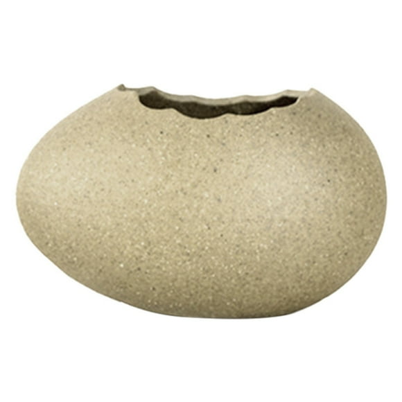 WHEANG Bol en Céramique de Forme Spéciale en Forme d'Oeuf Brisé Vase Filet Rouge Barbecue Boutique Dessert Bol de Modelage d'Oeuf de Nid d'Oiseau Ensemble de Vaisselle Assiette