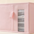 thumbnail image 6 of Storage Bin, Closet Organizer, Fabric Wardrobe Storage Box with Front Window Handles Foldable Container for Clothes Underwear, 6 of 7