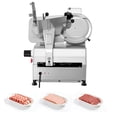 thumbnail image 1 of KFFKFF Fully Automatic Meat Slicer, 180W + 370W Commercial Food-Slicer with 10" Carbon Steel Blade, Built-In Sharpener & 0-0.3" Adjustable Thickness, 1 of 9