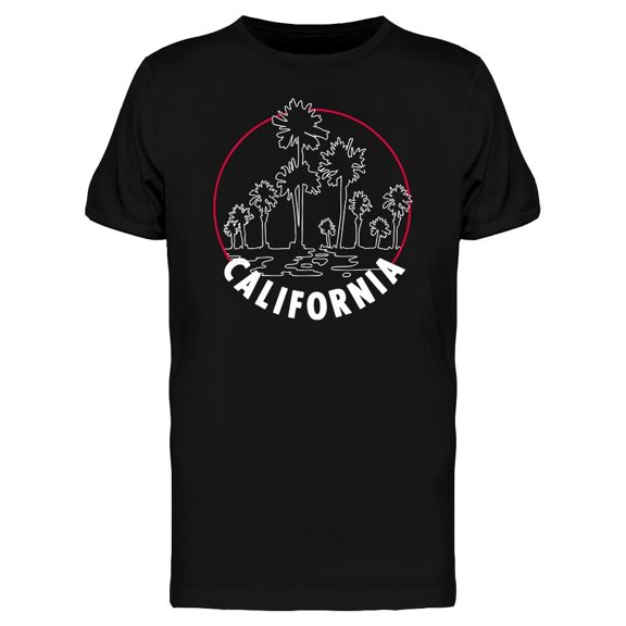 Summer Palm Trees California Tee Men's -Image by Shutterstock