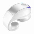 thumbnail image 1 of Auriculares Bluetooth de clip, diseño open‑ear sin estuche de carga, ligeros 6.5g, resistente al agua IPX4-Blanco, 1 of 5