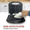 thumbnail image 4 of Maximatic EWM-2207X Elite Gourmet Non-Stick Belgian Waffle Maker, Black, 4 of 5