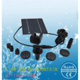 Riloer Solar Pond Pump, 7V 1.4W 180L/H Solar Panel Powered Water Pump