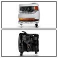 thumbnail image 2 of Spyder Automotive Headlight Assembly 9049729 OE Beam; Chrome Housing; Clear Lens With Amber Reflectors; Halogen; DOT/SAE Approved; Single, 2 of 9