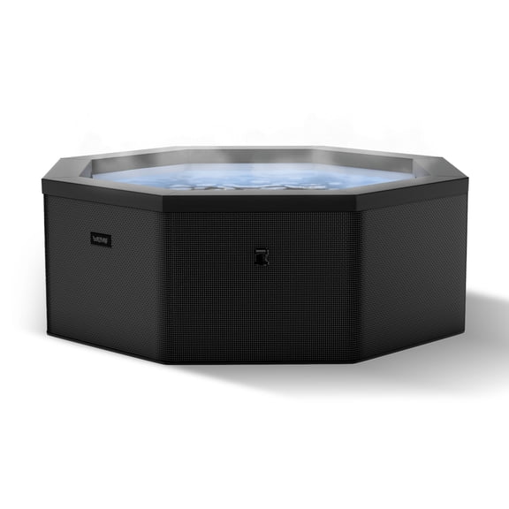 Wave Como 6-Person Octagon Eco-Foam Hot Tub | 90-Jet Massage & Wi-Fi Eco Heater | Charcoal Black