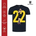 thumbnail image 3 of Game Garment Women Basketball Player 22 Indiana Sports Fan Unisex Crewneck T Shirts Graphic Tees - Clark 22 Navy XS-3XL, 3 of 6