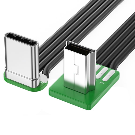 AOOOWER USB C To USB Cable 90 Degree Angled Sync Charge Cord for Digital Camera