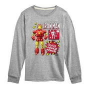 Marvel Iron Man - Action Figure - Toddler And Youth Long Sleeve Graphic T-Shirt
