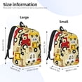 thumbnail image 4 of Balery Vehicles Vintage Canvas Backpack for Men and Women - Large Capacity, Durable Travel Laptop Bag for School, Work, Hiking, and Outdoor Activities, 4 of 7