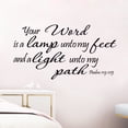 thumbnail image 2 of Adhesivos de pared inspiradores de la Biblia: Versa tu palabra, salmo, 2 of 3