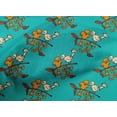 thumbnail image 4 of oneOone Cotton Poplin Fabric Leaves|Bird & Floral Block Print Sewing Fabric BTY 56 Inch Wide, 4 of 4