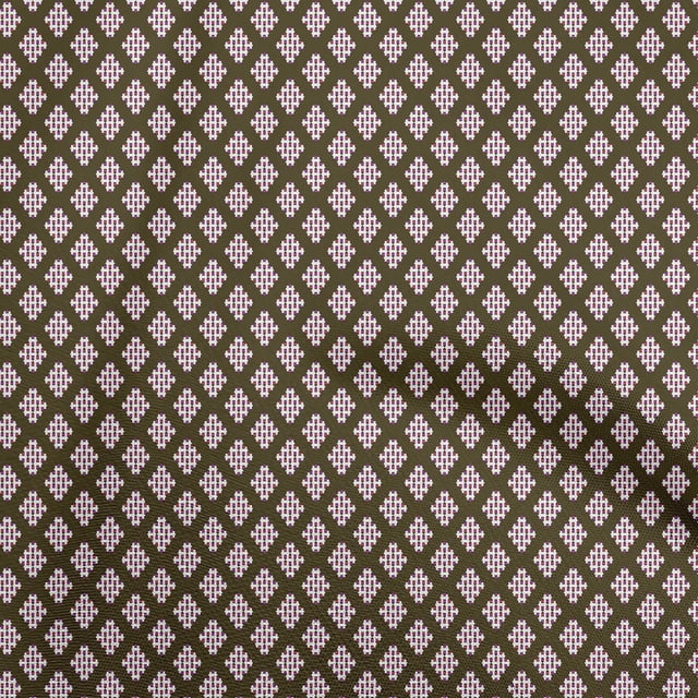 oneOone Georgette Viscose Brown Fabric Geometric Sewing Craft Projects Fabric Prints By Yard 42 Inch Wide