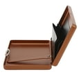 thumbnail image 4 of Cigarette Case Holder Simple High Strength Crush Resistant Multifunctional Metal Cigarette Case Wallet for Men Women Coffee Color, 4 of 5