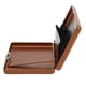 thumbnail image 4 of Titular de la pitillera Simple de alta resistencia resistente al aplastamiento Multifuncional Pitillera de metal Cartera para hombres y mujeres Color café, 4 of 14