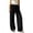 Black, variant on Womens Wide Leg Pants Casual Elastic Waist Drawstring Side Pockets Pant Flowing Lightweight Daily Versatile Trousers Purple XXL