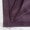 thumbnail image 2 of hometrends Solid 100% Cotton Bath Towel, 1 Piece, 550 GSM, Highly Absorbent & Soft Bathroom Towel, Dark Purple, 2 of 3