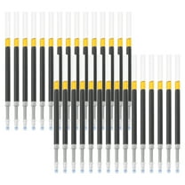 Uxcell Retractable Gel Pen Refills, 30 Pack Black Rollerball Gel Ink Pens Refills Set, 0.5mm Fine Point for Office Home
