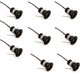 thumbnail image 1 of Negro 9pcs Mini 12v 1w Focos empotrables de techo LED Ip65, 3000k (120, blanco cálido), 1 of 5