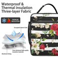 thumbnail image 2 of Rose Insulated Lunch Bag Box Women Reusable Lunch Tote Bag Fit Most Bento Boxes Lunchbox Work Hiking, 2 of 6