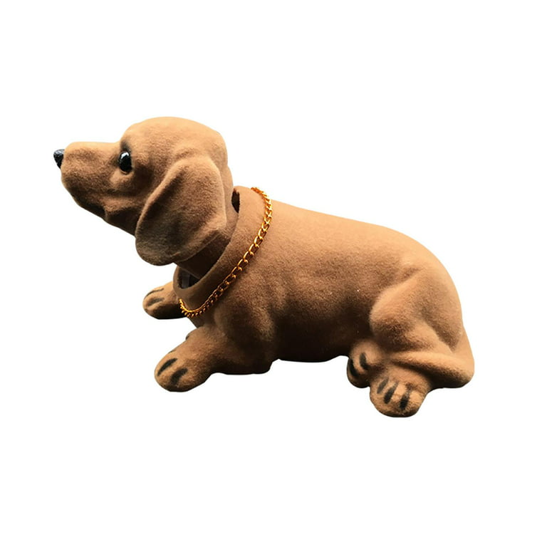 Mini Resin Bobble Head Dog Figurine Desktop Ornament Bobblehead