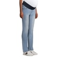 thumbnail image 5 of Times Two Super Soft Underbelly Five Pocket Straight Leg Maternity Jean | Plus-size 2-pack, 5 of 6