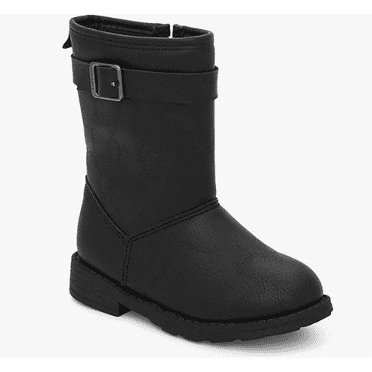 Carter's Black High Shaft Girl's Casual Fashion Boot, Zip-Up , Toddler Sz 9