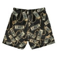 thumbnail image 2 of joogoo Boys Swim Trunks One Hundred Dollar Bills with Chain Beach Board Shorts Drawstring Swimsuit S, 2 of 6